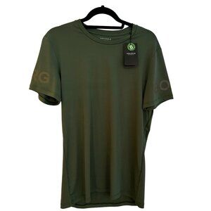 Björn Borg Hydro-Pro Medium Compression SS T-Shirt Olive Green NWT